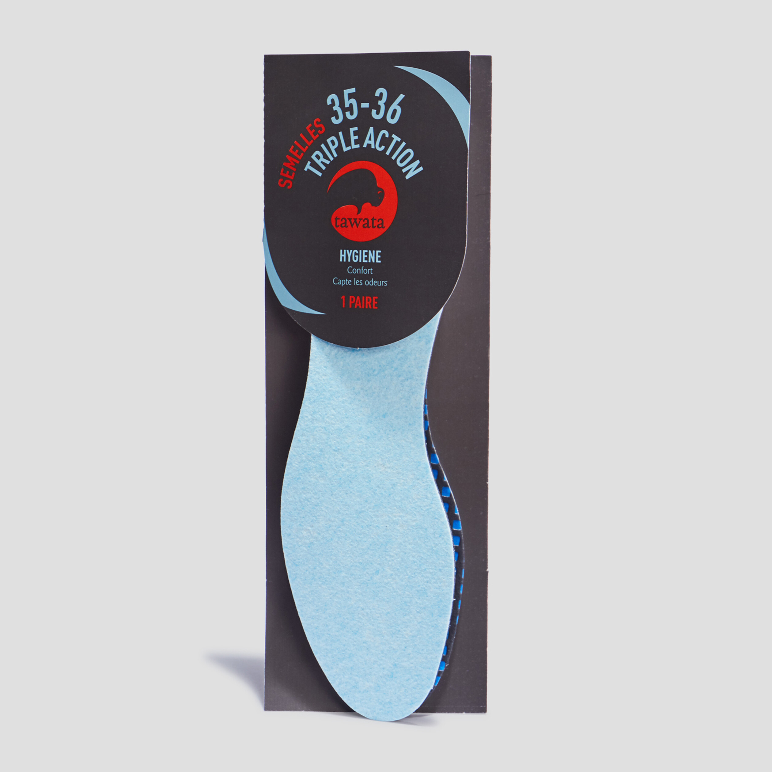 Semelles triple action Tawata bleu femme | La Halle