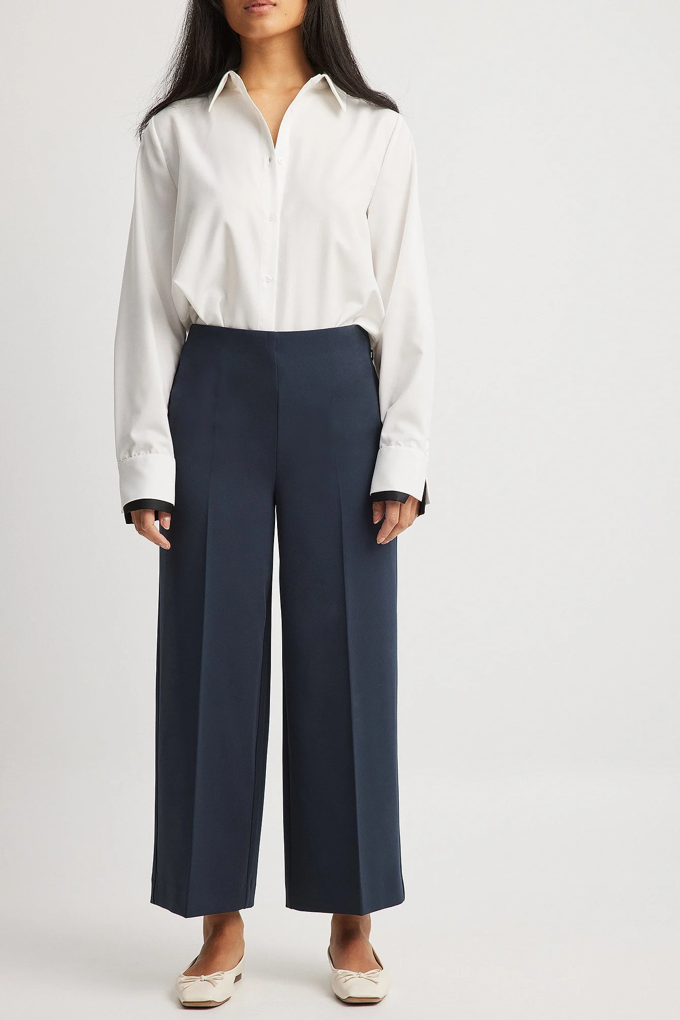 Culotte-Hose mit hoher Taille