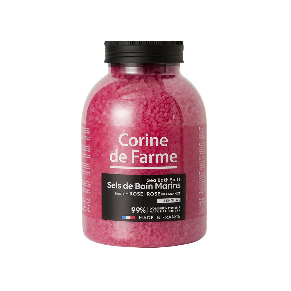 corine de farme Sels de bain marins sensual - Rose Sels de bain