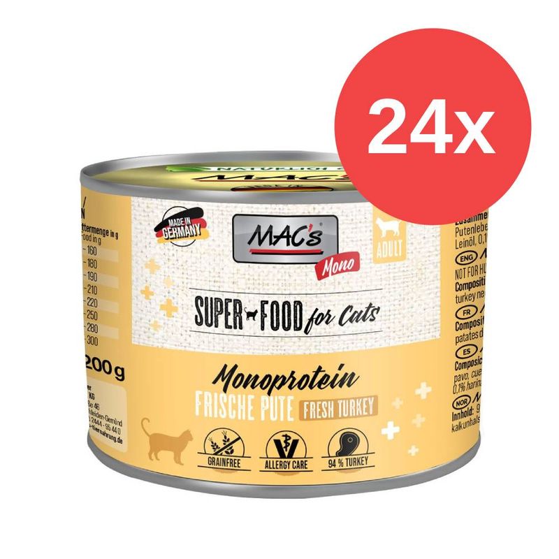 Sparpaket MAC´s Cat Mono Sensitive 24 x 200 g
