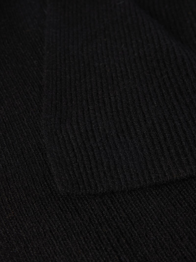 Schal aus Kaschmir im unifarbenen Design in schwarz