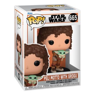 Star Wars: The Mandalorian POP! Vinyl Figur - Peli Motto W/Grogu