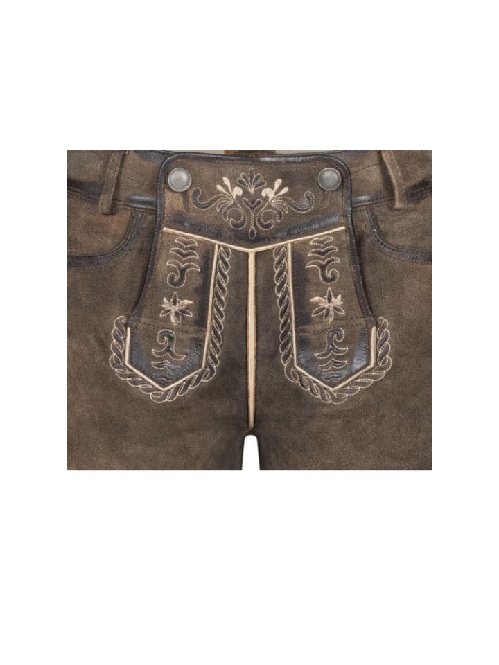 Nübler Lederhose Hotpant Viona in Hellbraun günstig kaufen