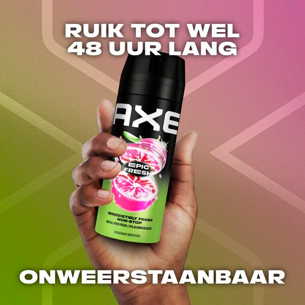 Desodorante e Spray Corporal Axe Epic Fresh 150ml