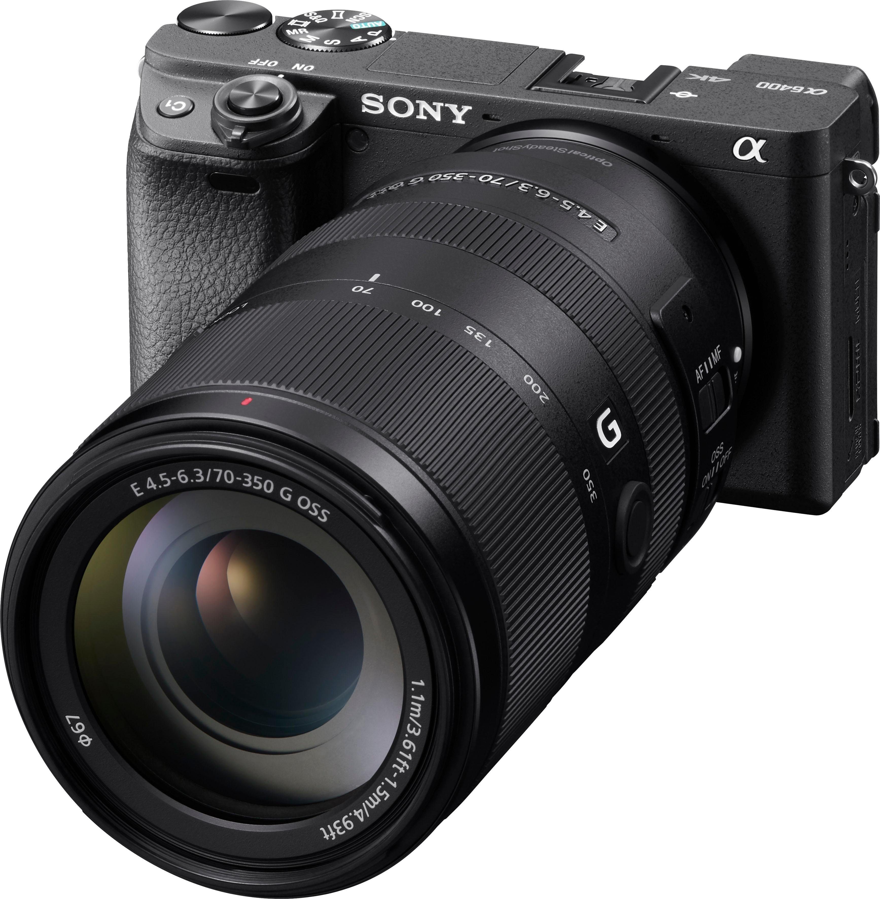Sony SEL-70350G E-Mount Super-Telezoom Objektiv, (E 70-350mm F4.5-6.3 G, OSS, APS-C)