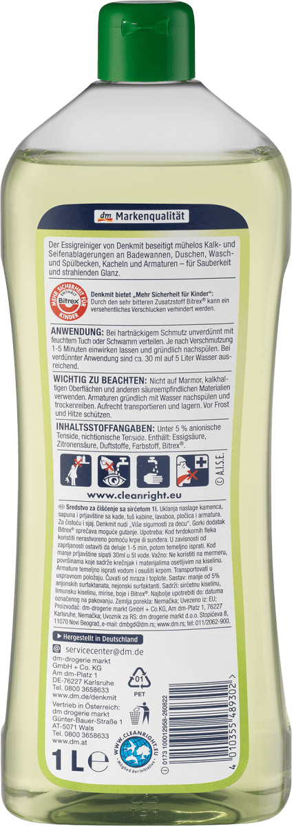 Essigreiniger Apfel, 1 l