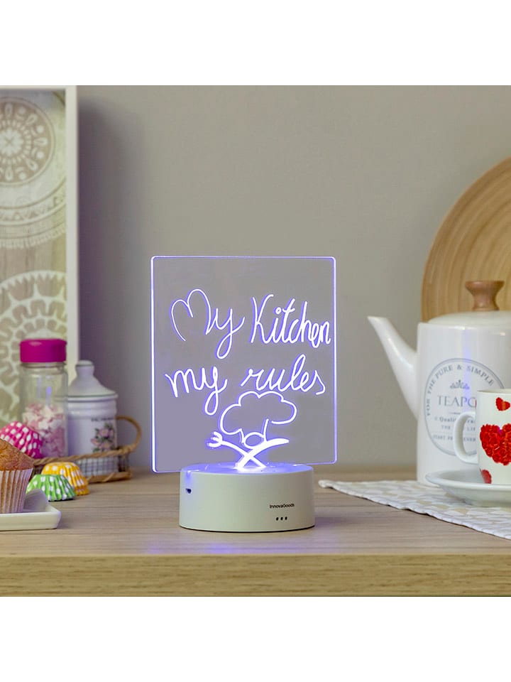 InnovaGoods LED-Notiztafel in Hellgrau - (B)15 x (H)19 cm günstig kaufen onesize