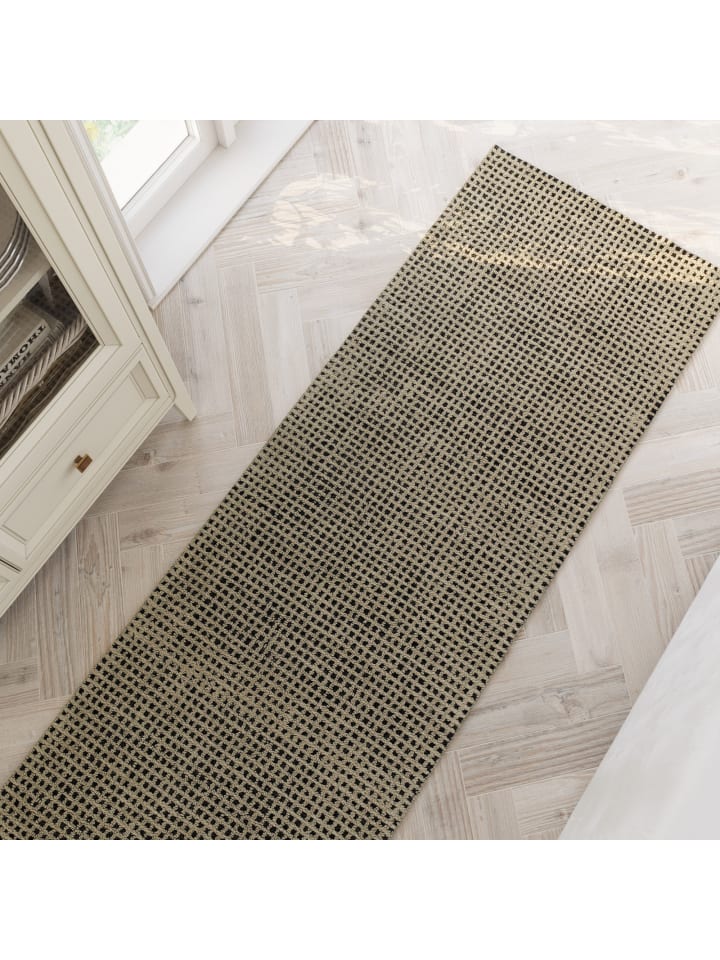 Wecon Home Läufer Hamptons TWENTYNINE in sandbeige-schwarz günstig kaufen