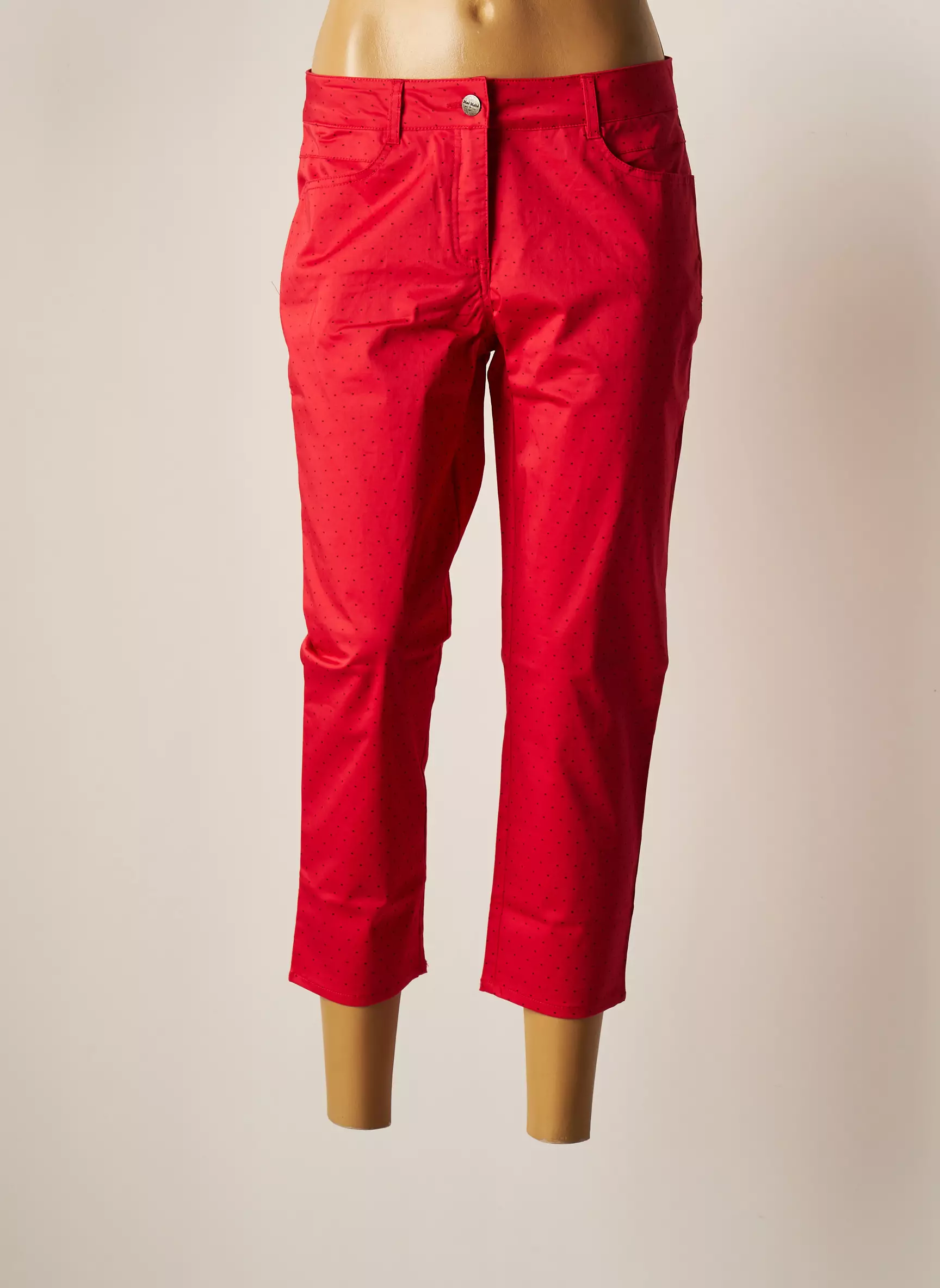 Mae Mahe Pantacourts Femme couleur rouge