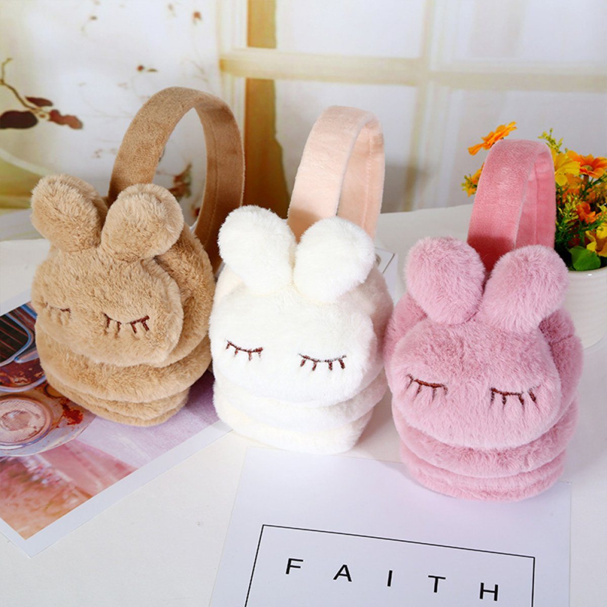 Einemgeld Ohrenwärmer Kinder Ohrenschützer flauschig niedlich Design warm Ohrenschützer