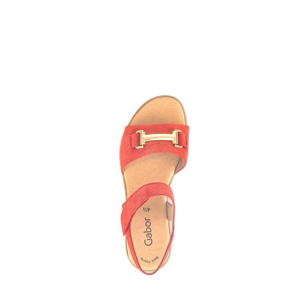 Gabor fashion Plateau Sandale rot