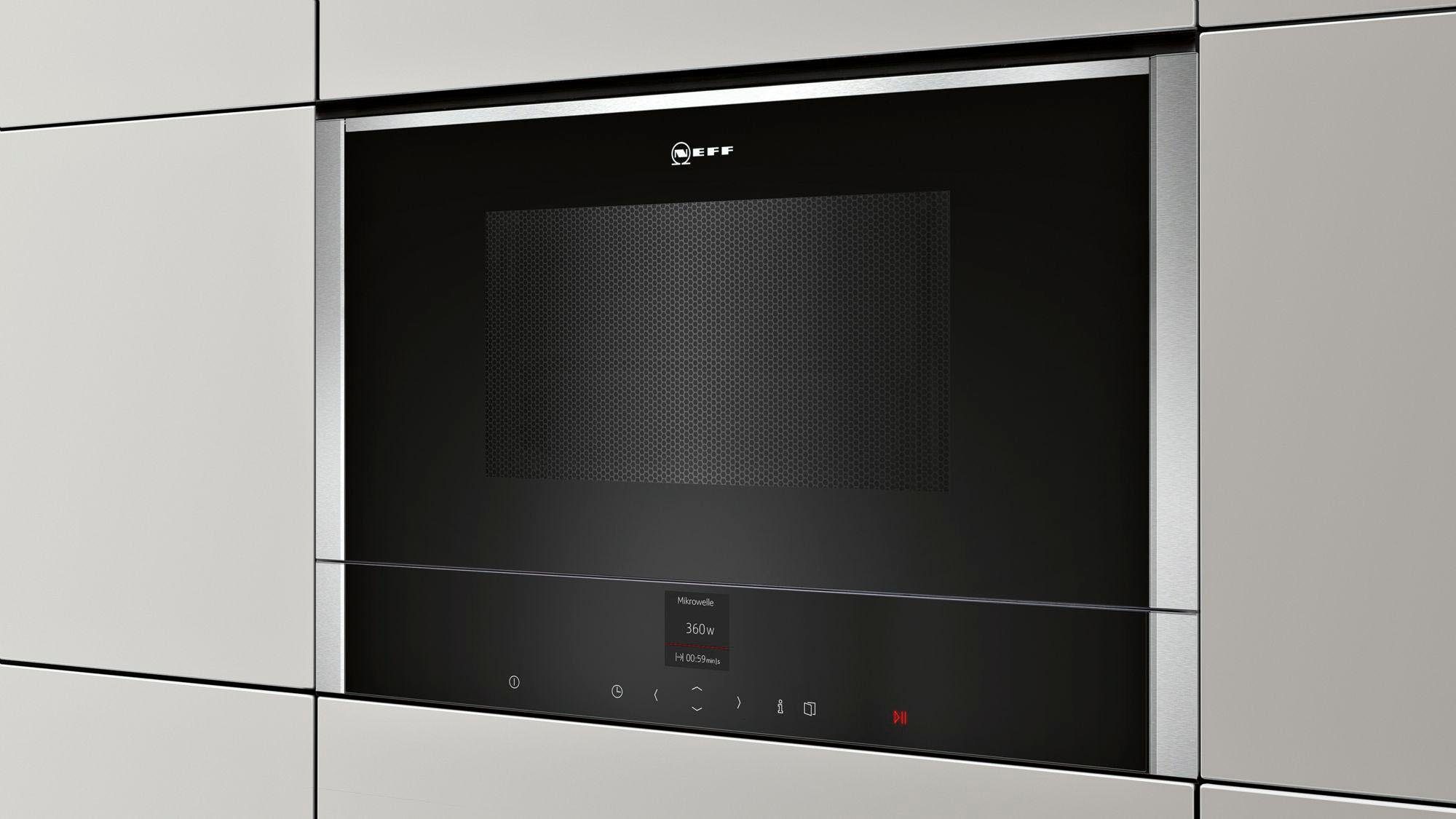 NEFF Einbau-Mikrowelle N 70 C17GR01N0, Grill, Mikrowelle, 21 l