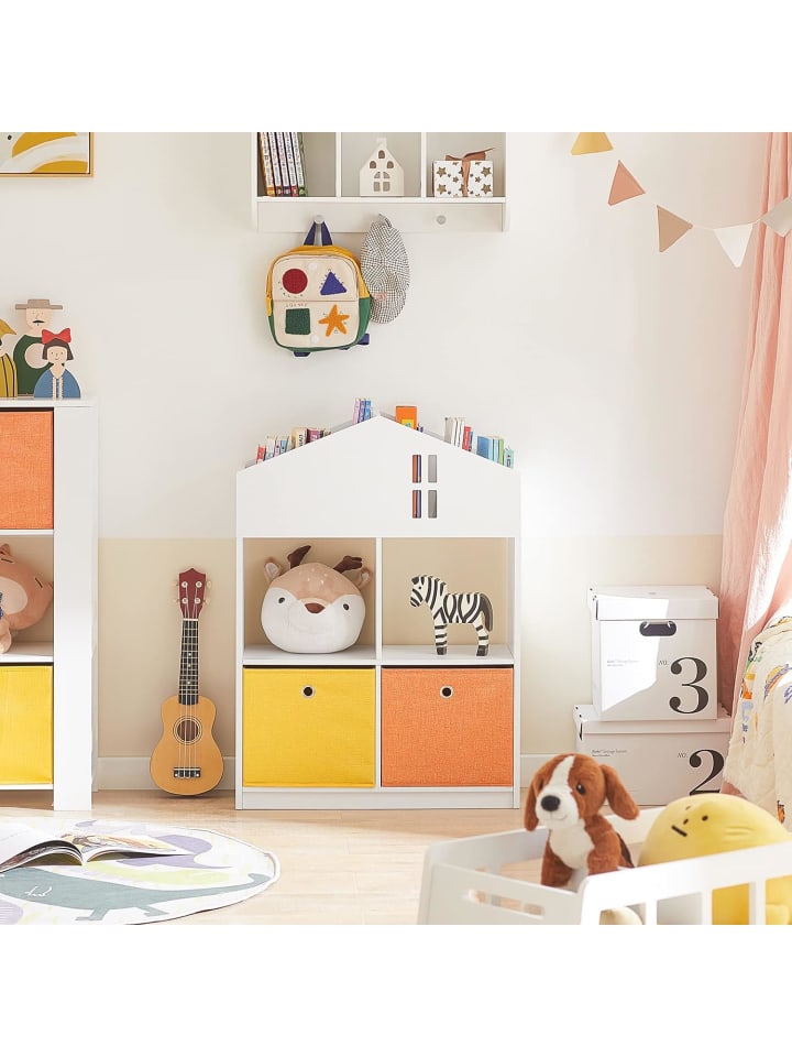 SoBuy Bücherregal in Weiß - (B)65 x (H)91 x (T)27cm günstig kaufen onesize