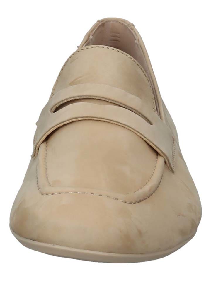 Paul Green Leder-Mokassins in Beige günstig kaufen