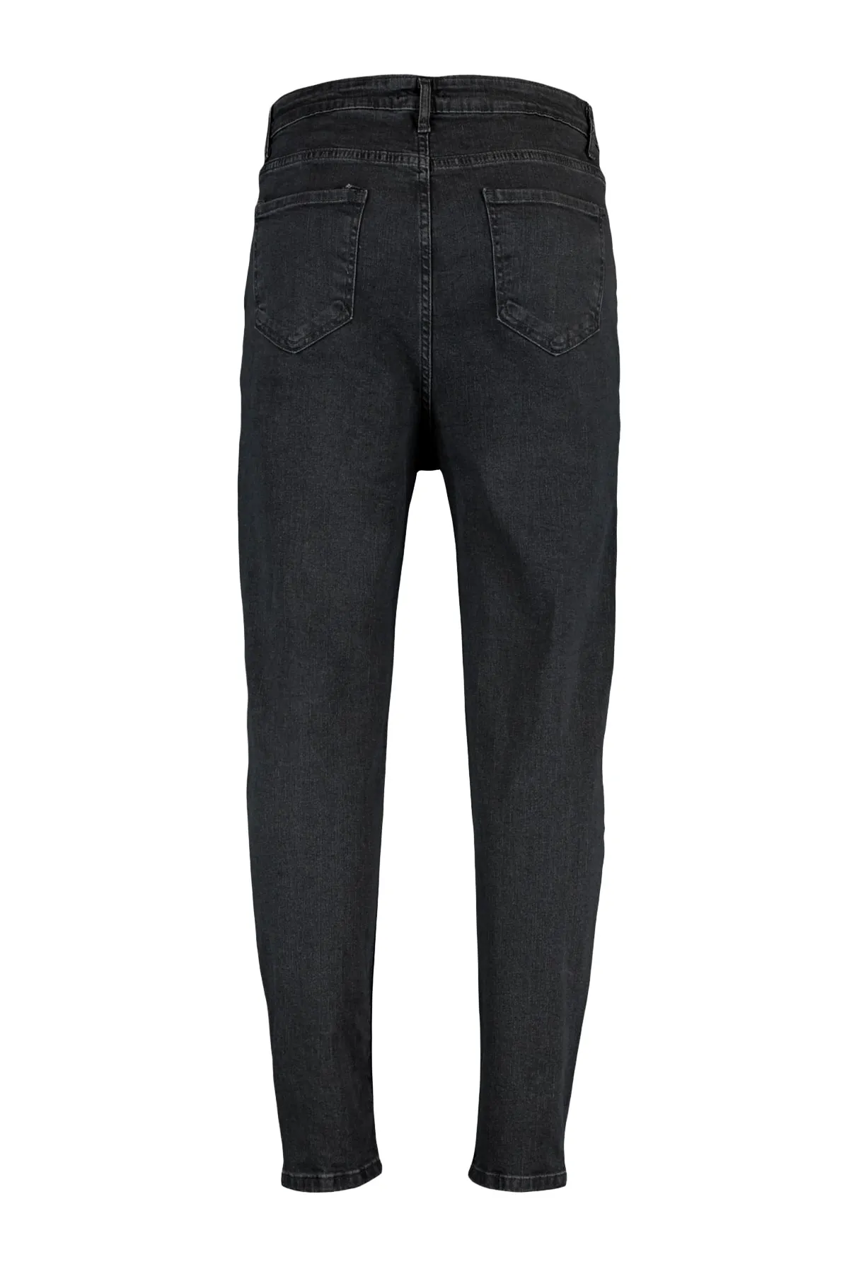 Trendyol Curve  Graue, dehnbare Skinny-Jeans mit hoher Taille TBBSS22JE00007