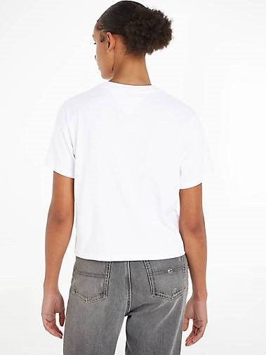 TOMMY-JEANS Damen T-Shirt LUXE 2 Classic Fit