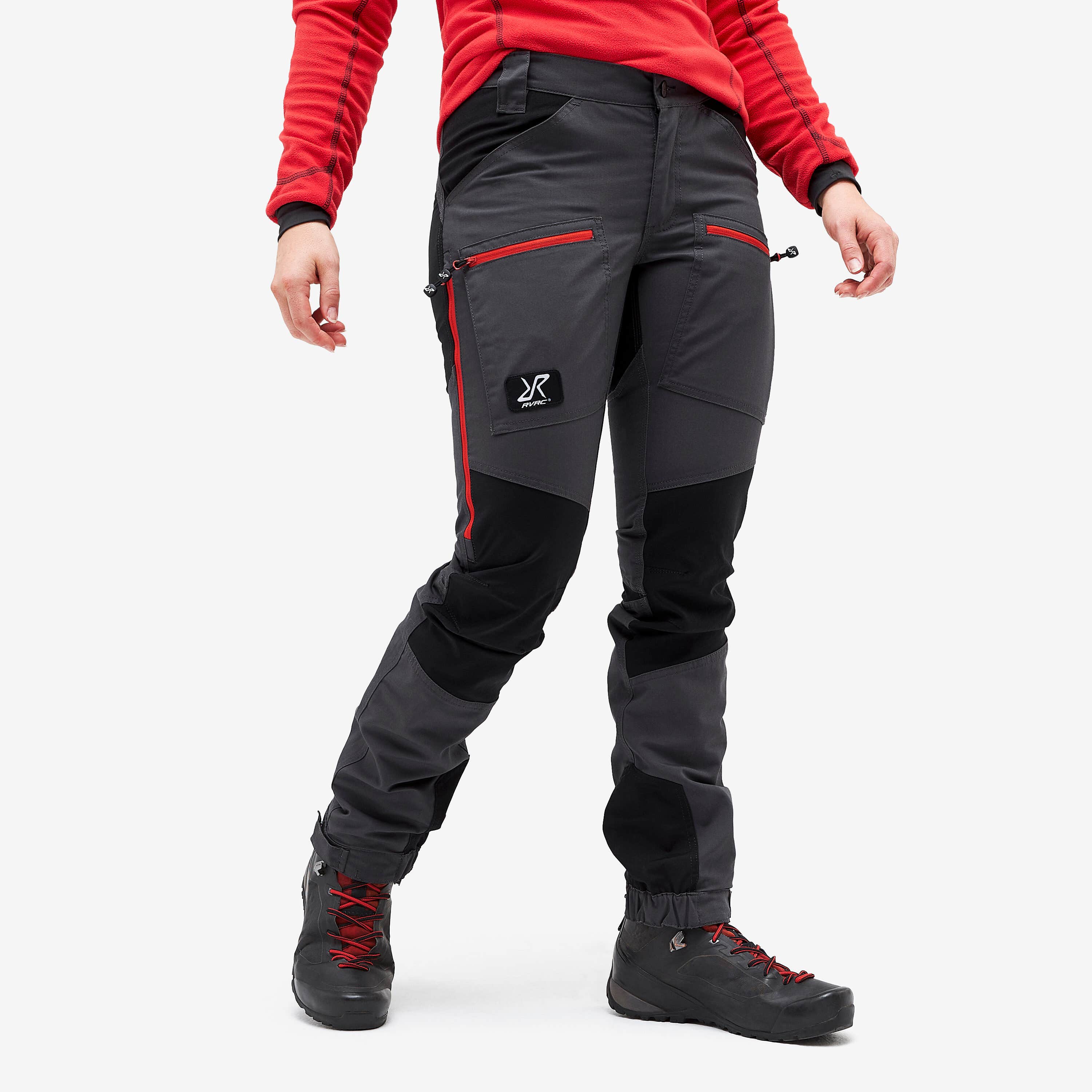 Nordwand Pro Pants Femme Gunmetal/Red