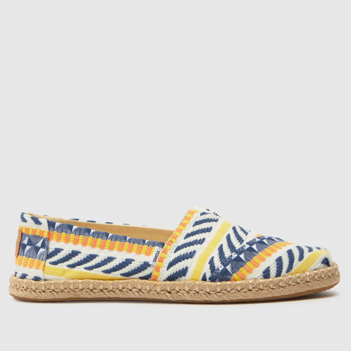 TOMS – Alpargata – Flerfärgade platta skor i jacquard