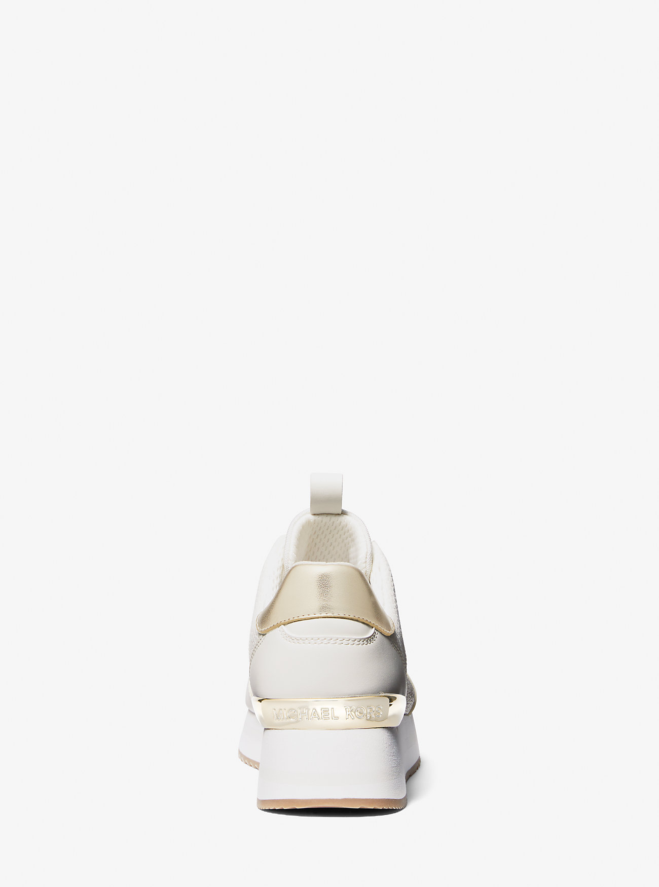 Raina Signature Logo Platform Trainer - VANILLA