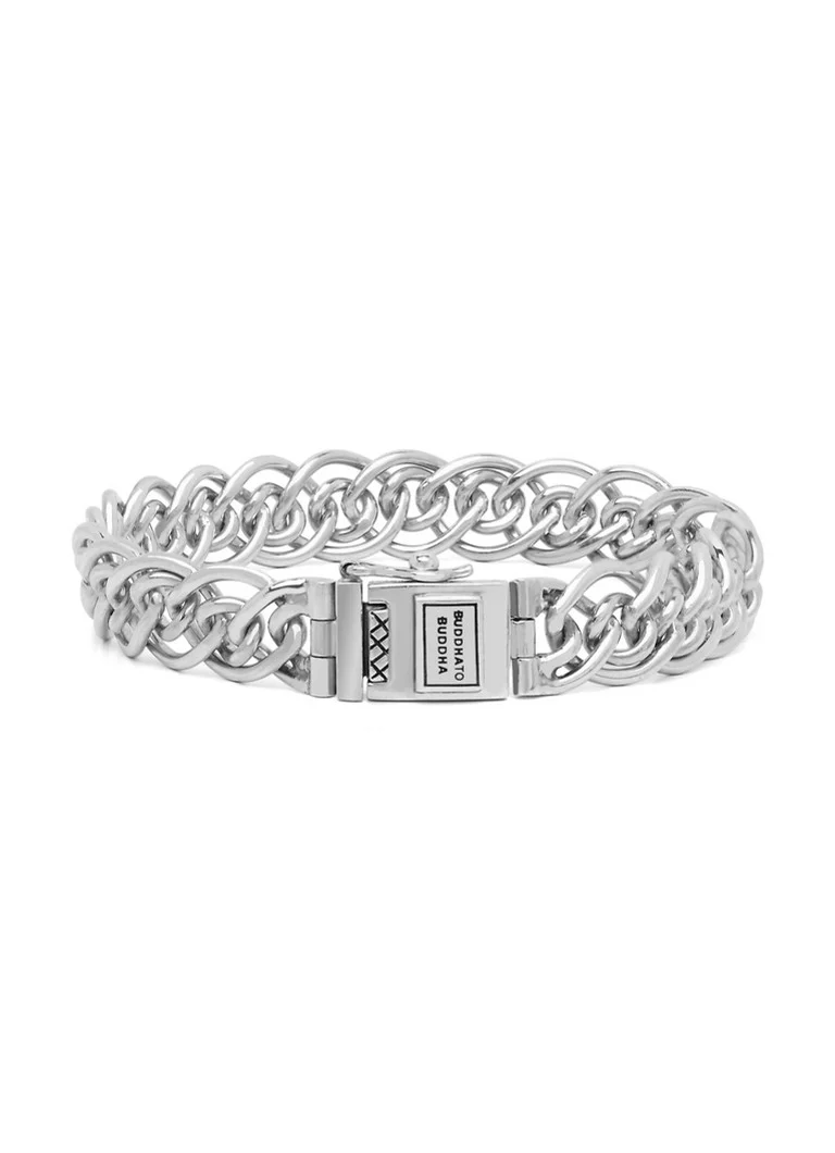 Buddha to Buddha  Nathalie Mini schakelarmband van zilver