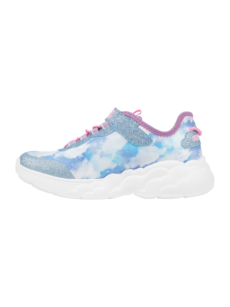 Sneaker mit LEDs Modell 'Rainbow Racer' in hellblau
