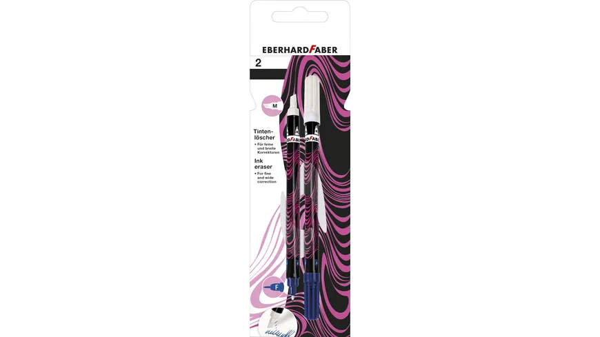 EBERHARD FABER Tintenlöscher neon pink/schwarz 2er neon pink nschwarz