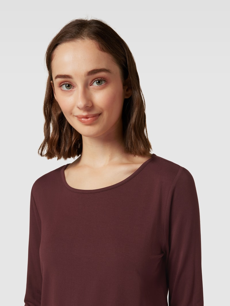 Longsleeve mit 3/4-Arm Modell 'MIX N MATCH' in bordeaux rot