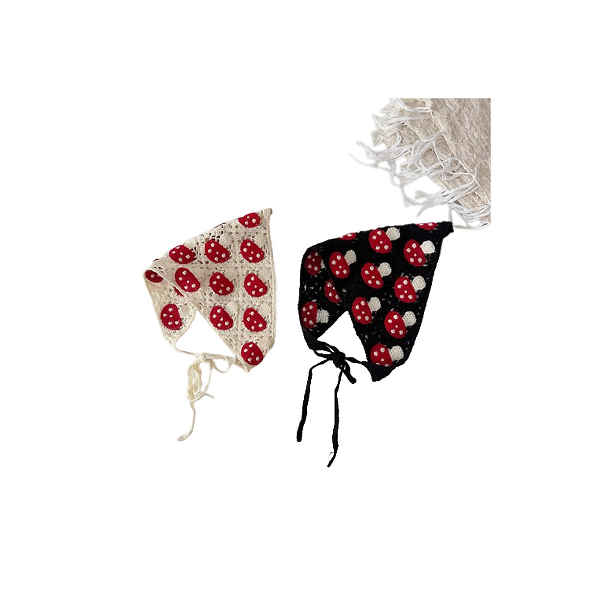 Handgehäkelter süßer Dreiecksschal Kinder-Bandana-Mütze zum Binden