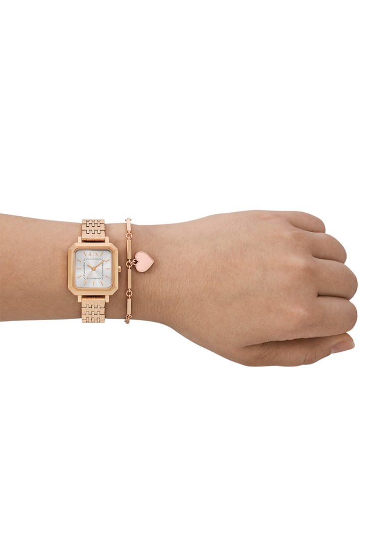 Armani Exchange pulksteņa un rokassprādzes komplekts (2 gab.) AX7164SET
