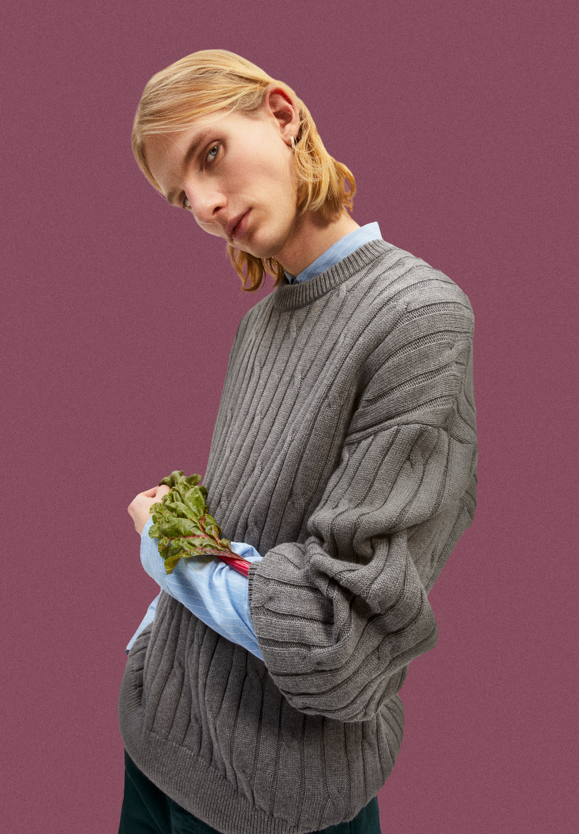 Pullover Regular Fit aus Merinowoll Mix