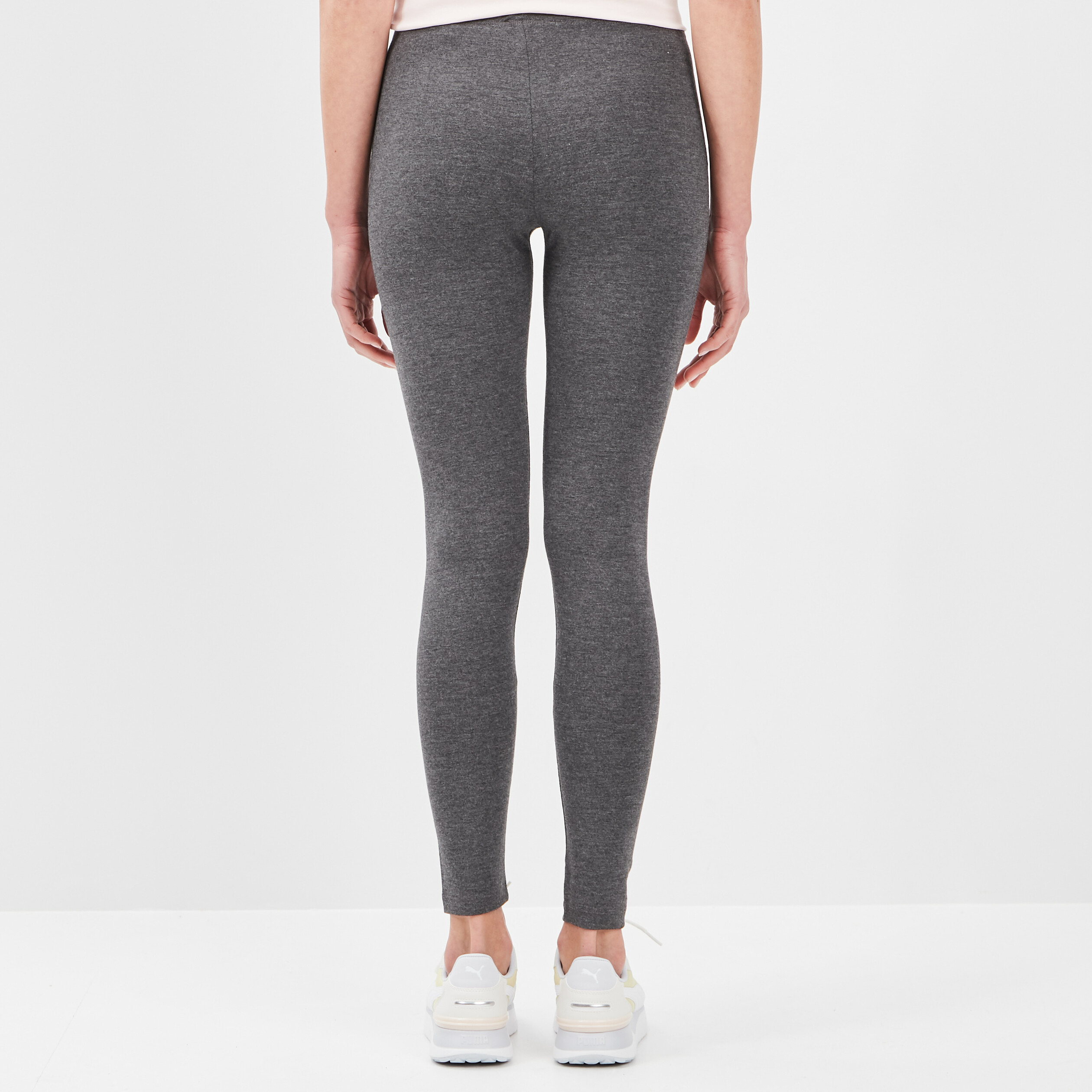 Legging taille élastiquée gris foncé femme | La Halle