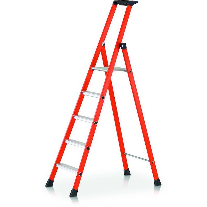 Scară industrială electrică Zarges 40435 EFAmix S cu 7 trepte, inclusiv platformă