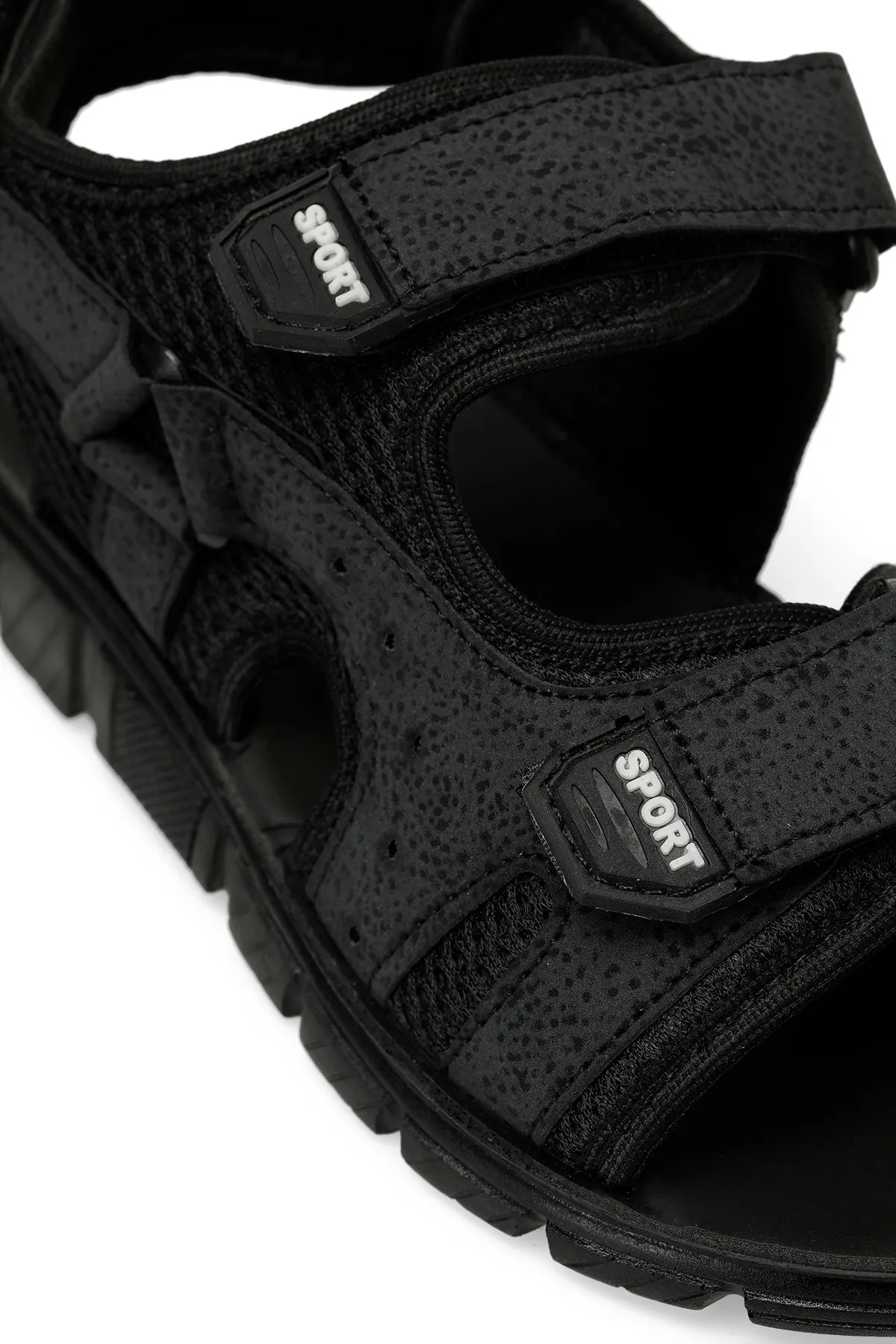 Polaris  PORS.G4FX Schwarze Jungen-Sandalen