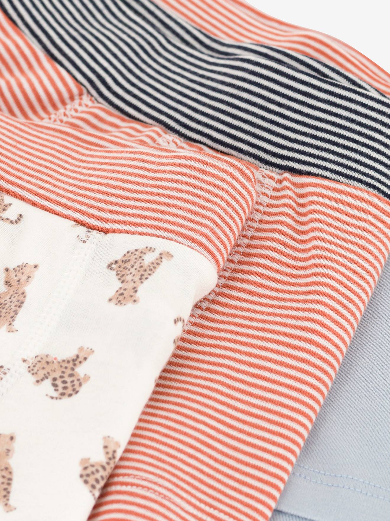 Lot de 3 boxers en coton bio PETIT BATEAU blanc