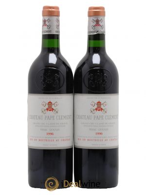 Château Pape Clément Cru Classé de Graves  1996 - Lot de 2 Bouteilles