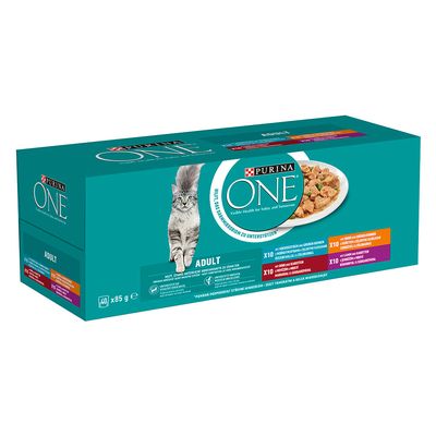 Mixpaket PURINA ONE Adult 40 x 85 g