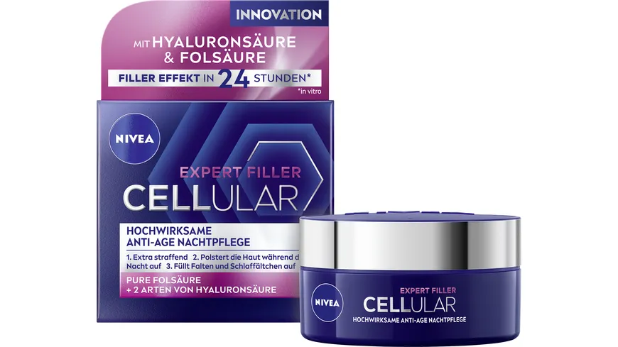 NIVEA Cellular Expert Filler Hochwirksame Anti-Age Nachtpflege 50 ml