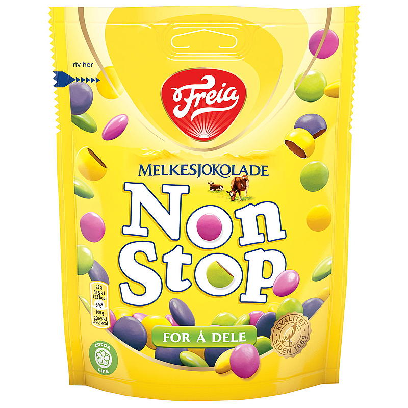 Freia Non Stop 180 g melkesjokolade
