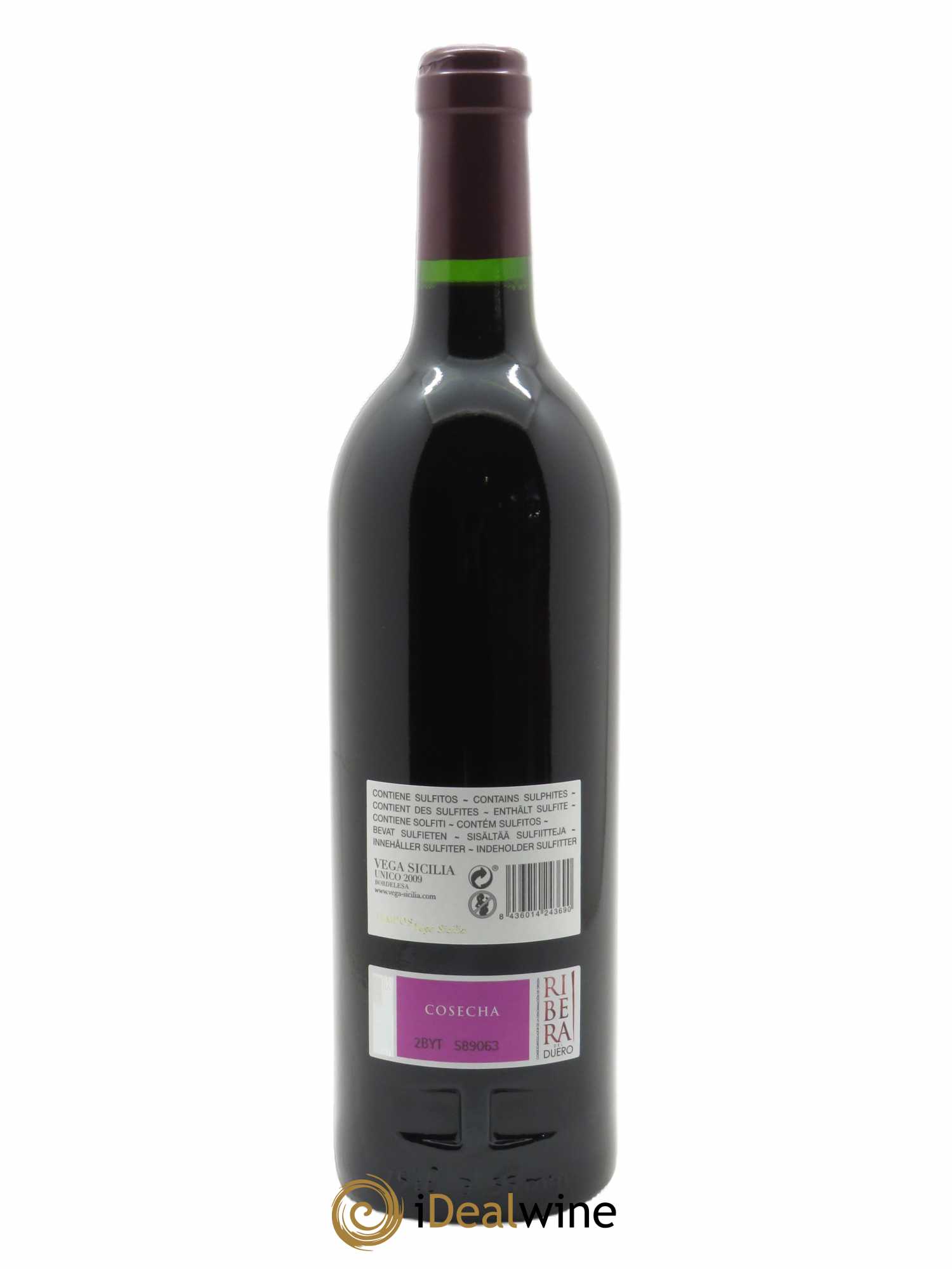 Ribera Del Duero DO Vega Sicilia Unico Famille Alvarez (CBO à partir de 6 bts) 2009 - Lot de 1 Bouteille