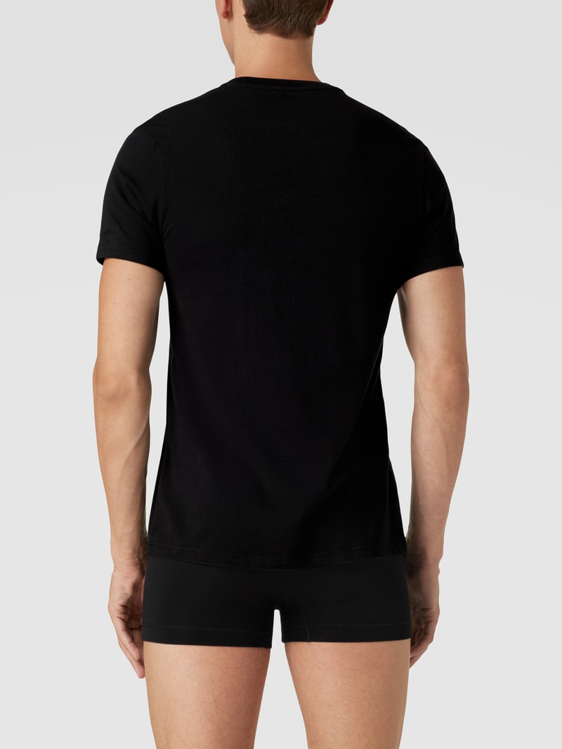 T-Shirt mit Logo im 2er-Pack in weiß