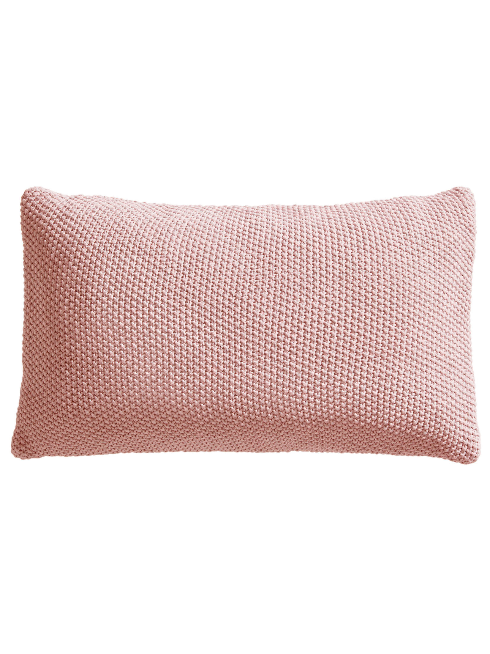 Hygge Strickkissen, Altrosa