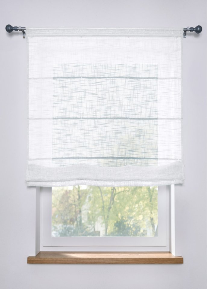 Faltrollo Leinen-Optik