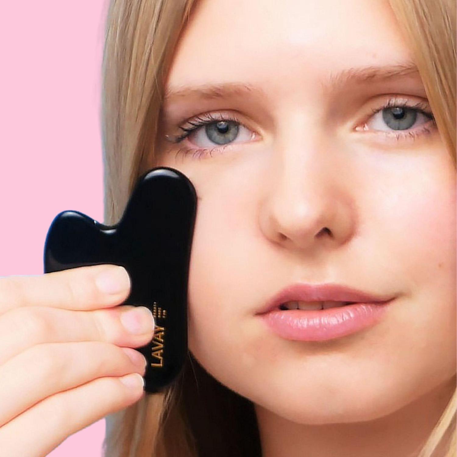 Gua Sha – Lifting tool – Black Obsidian