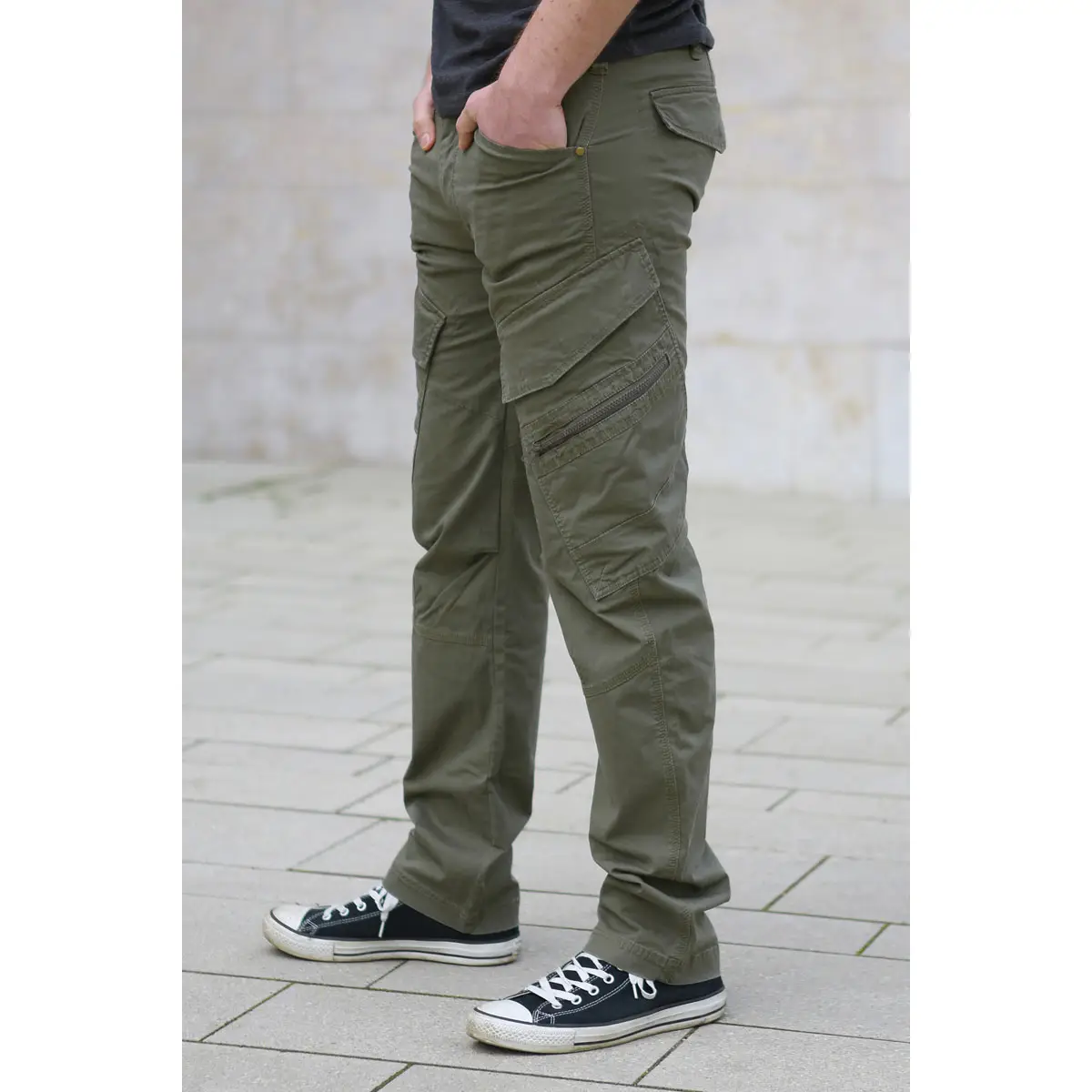 BRANDIT Adven Slim Fit Trousers oliv