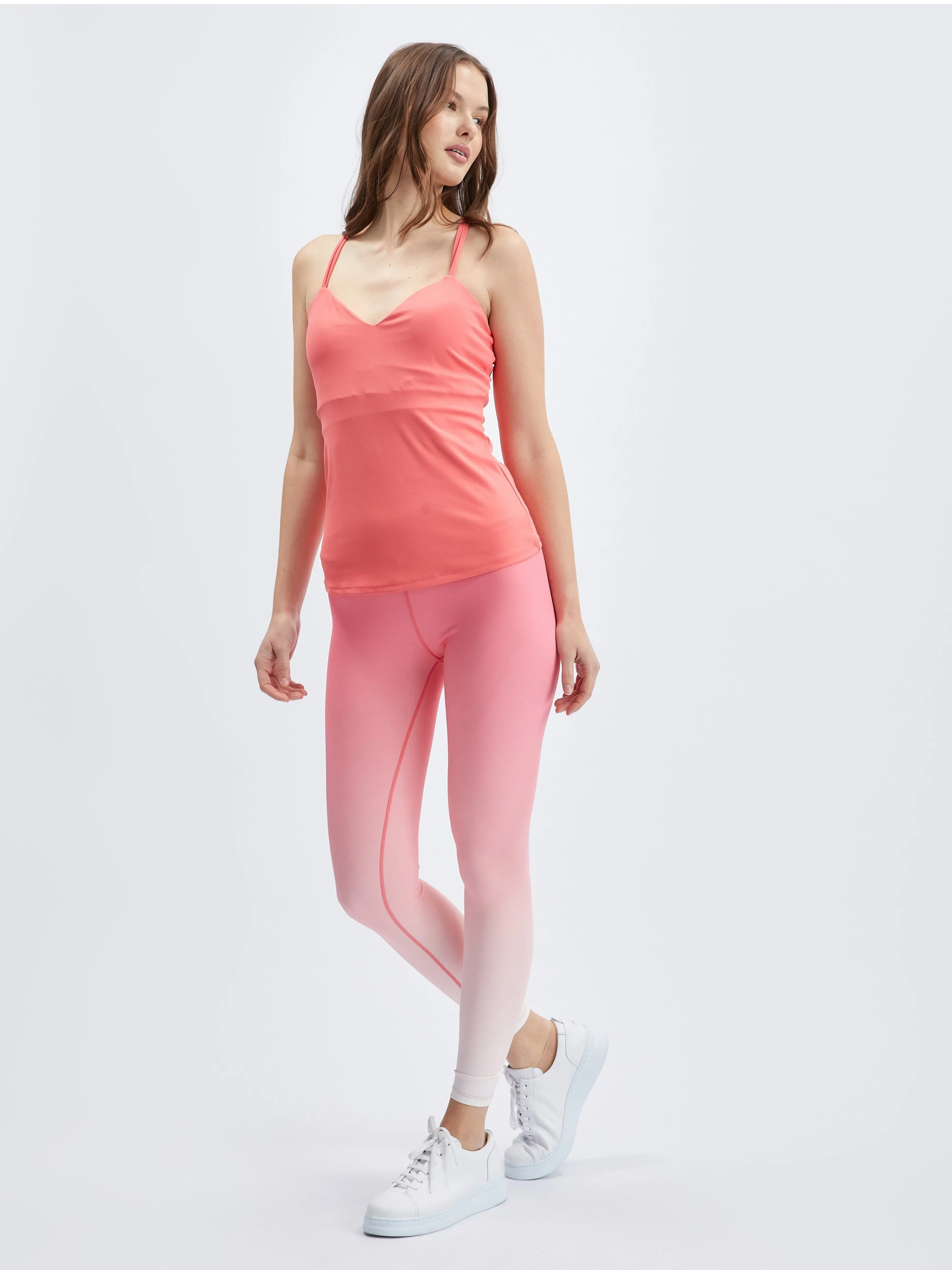Korallfarbenes Damen-Sport-Tanktop ORSAY