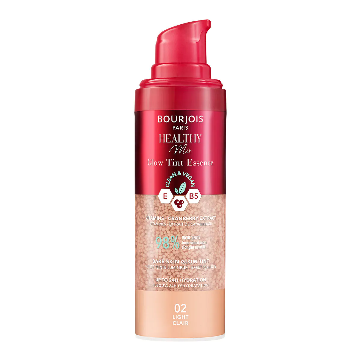 „Bourjois Healthy Mix Glow“ atspalvis, 20 šviesių spalvų