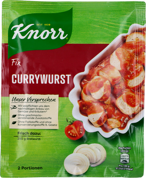 Knorr Fix Würzbasis Currywurst