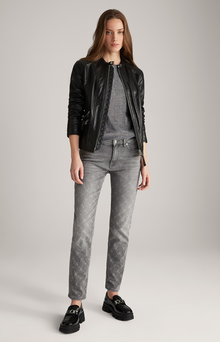 Lederjacke in Schwarz