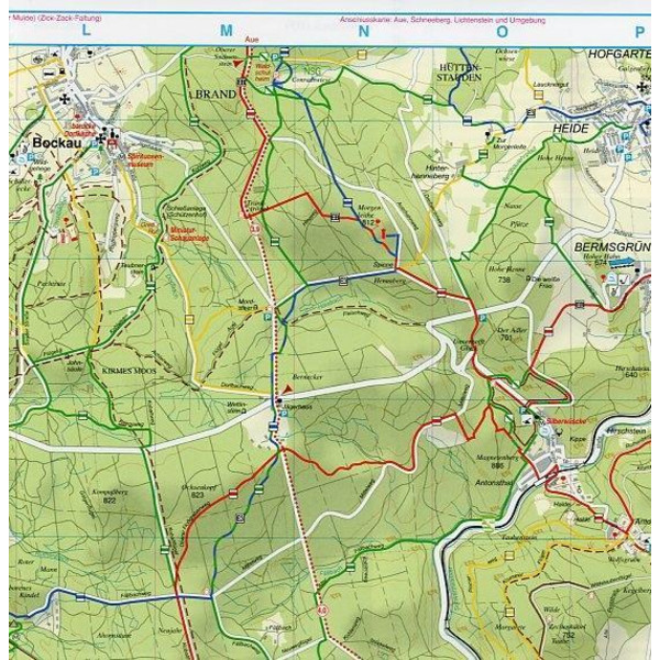 Westerzgebirge 1 : 35 000. Wander-, Ski- und Radwanderkarte - Winterwanderkarte