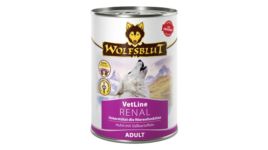 Wolfsblut Hundenassfutter VetLine Renal 395 g
